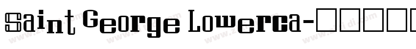 Saint George Lowerca字体转换